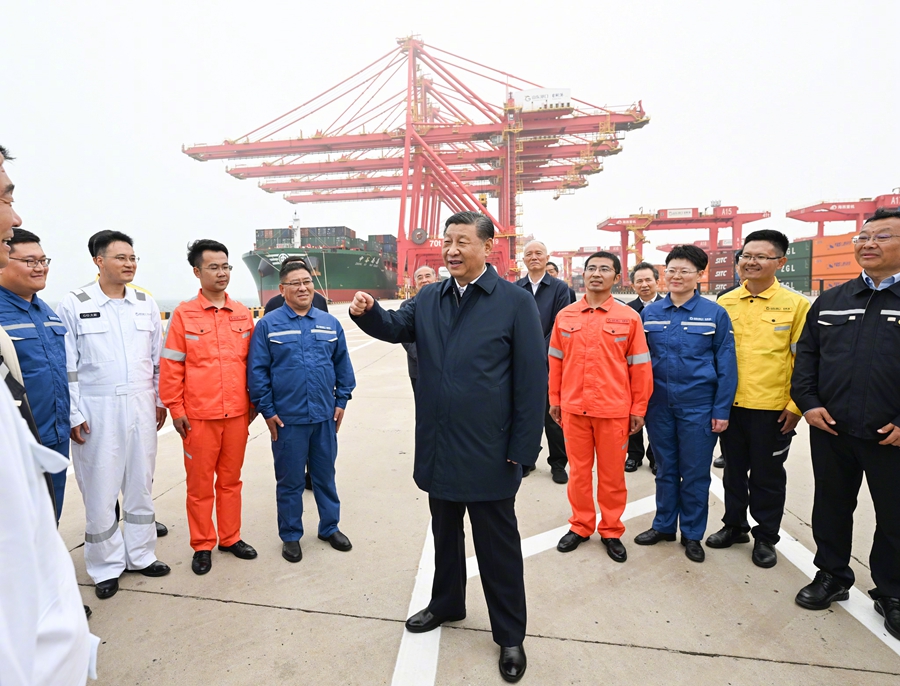 习近平在山东日照市考察调研