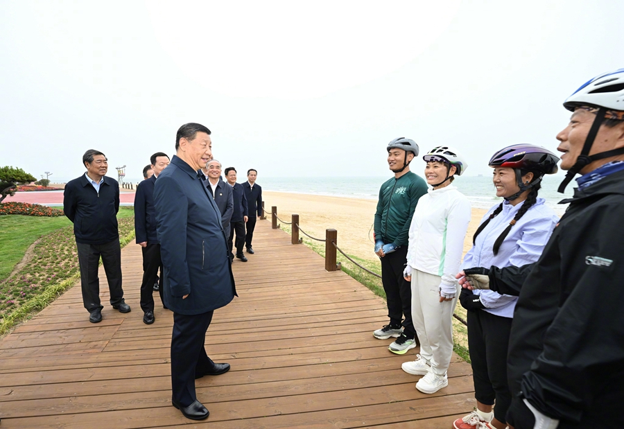 习近平在山东日照市考察调研