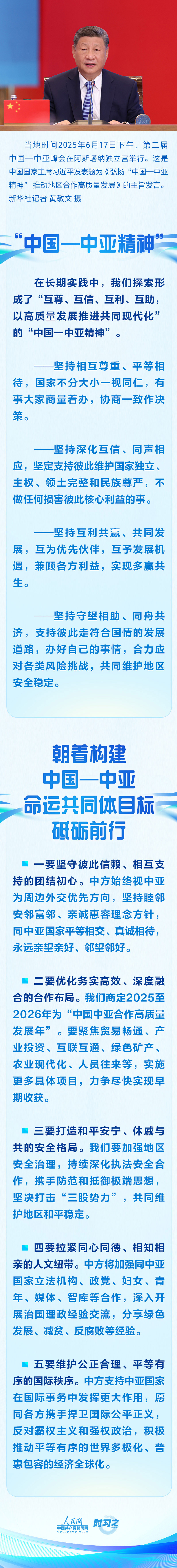 时习之丨推动地区合作高质量发展 习近平强调弘扬“中国—中亚精神”