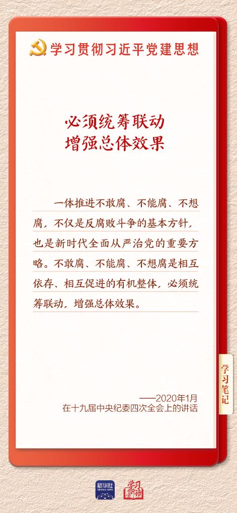 学习新语·铸魂强党丨一体推进不敢腐不能腐不想腐
